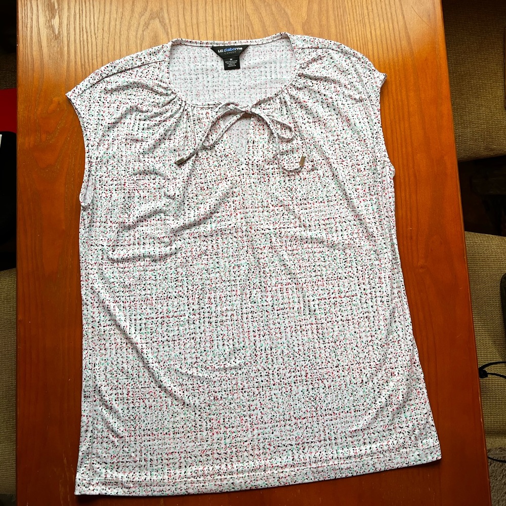Liz Claiborne White Shirt/Blouse
